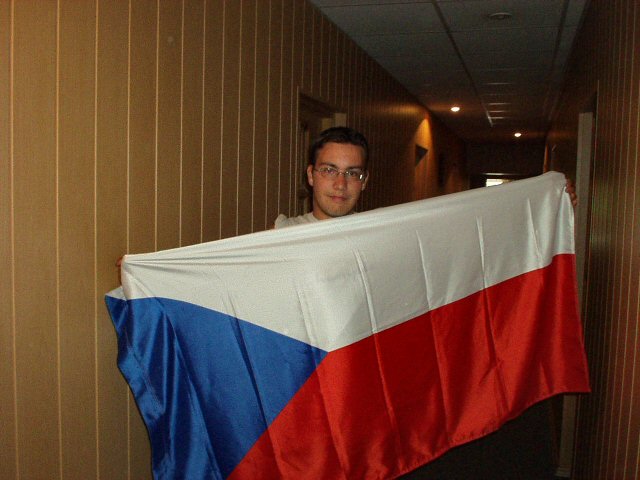 Nico with Czech flag